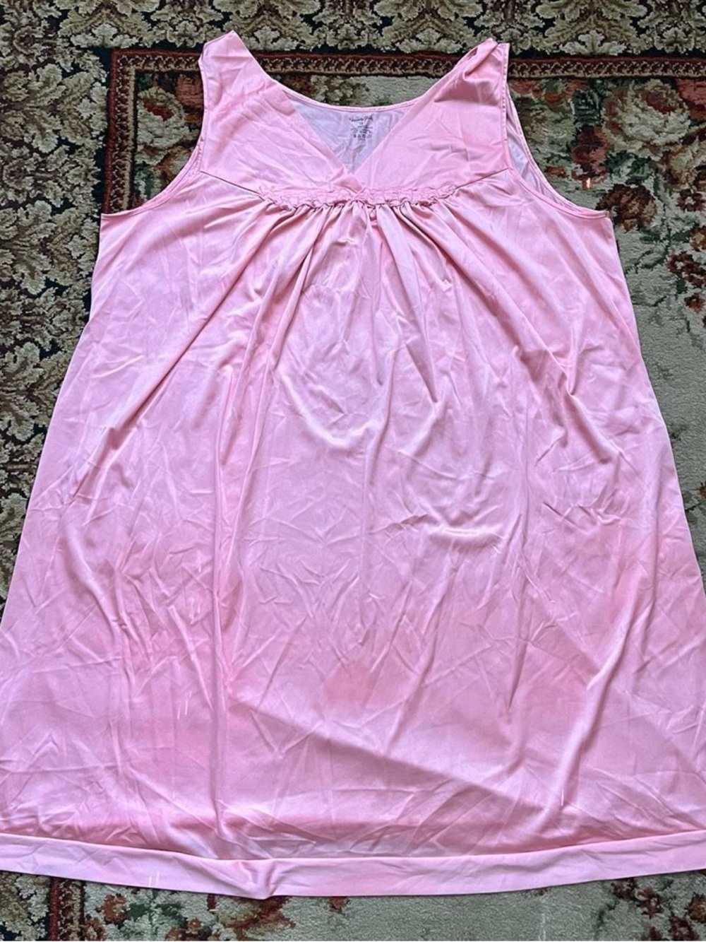 Vanity Fair Light Pink Sleeveless Nightgown